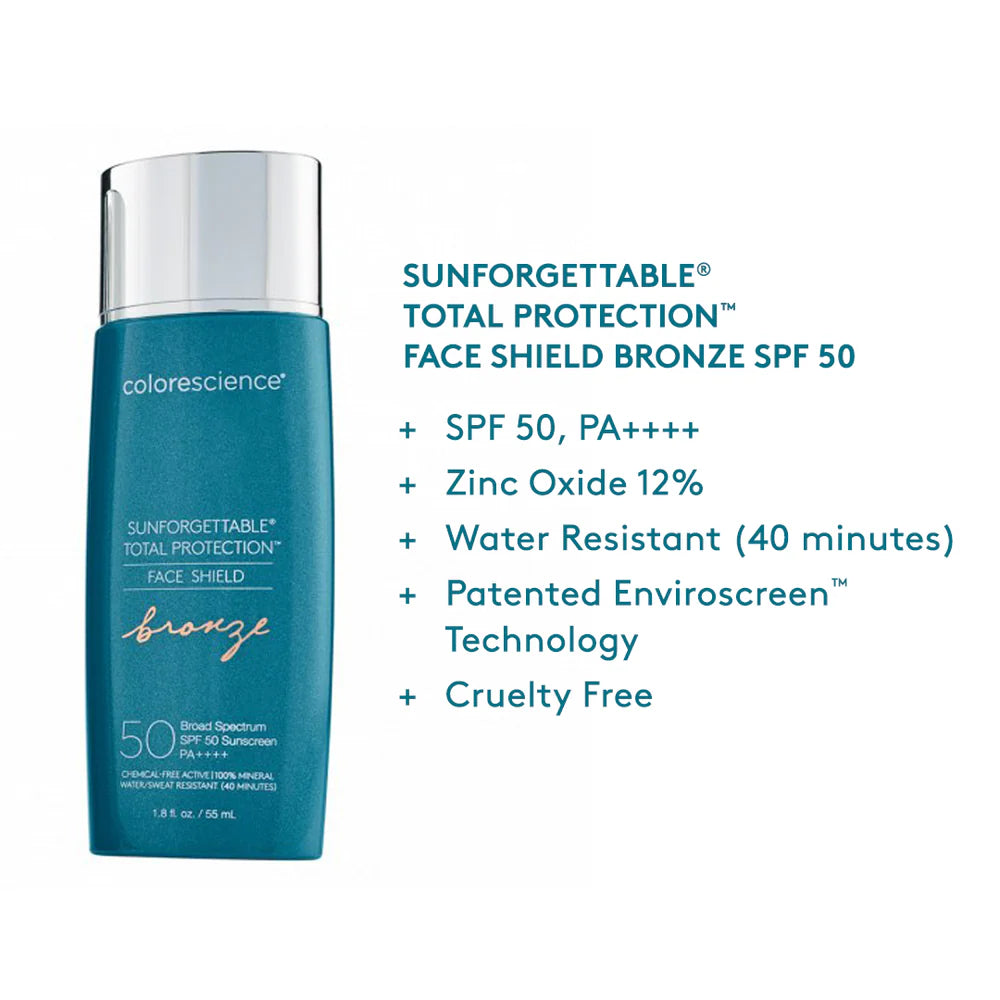 Total Protection Face Shield Bronze Spf 50